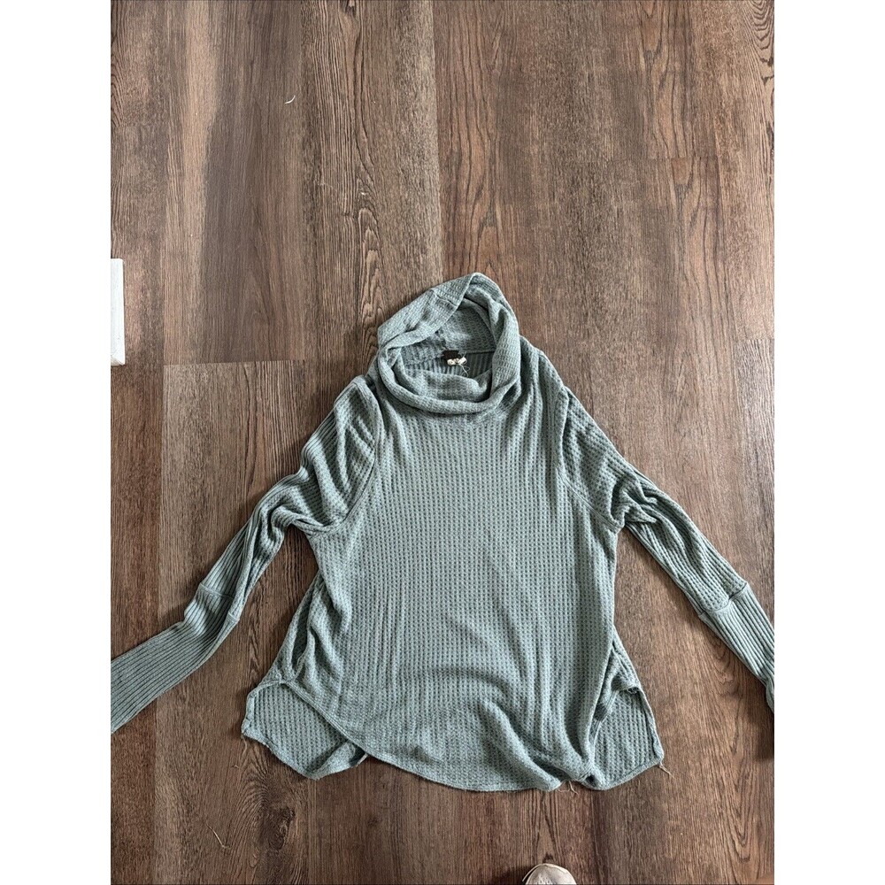 We The Free Free People Turtleneck Sage Green Sweater Women's Size S